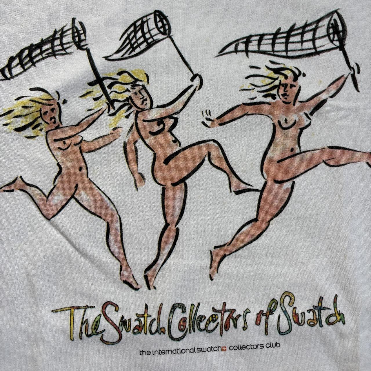 Vintage 90s USA the swatch collectors club watches promotional t-shirt