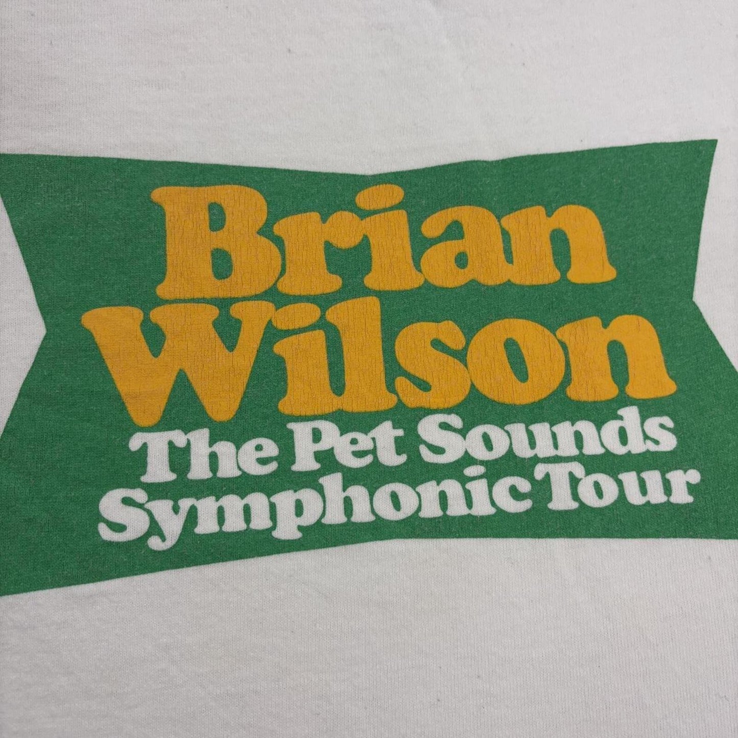 Vintage Y2K Brian Wilson the pet sounds symphonic tour Beach Boys band t-shirt