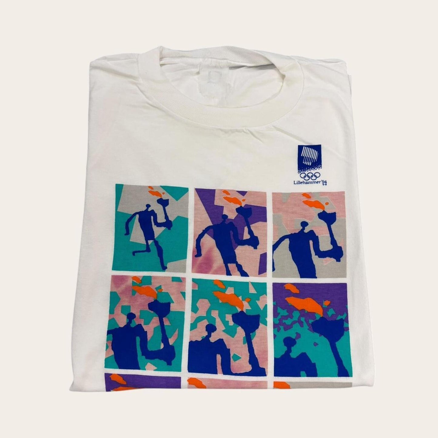 Vintage 90s Lillehammer Winter Olympics Norway graphic t-shirt