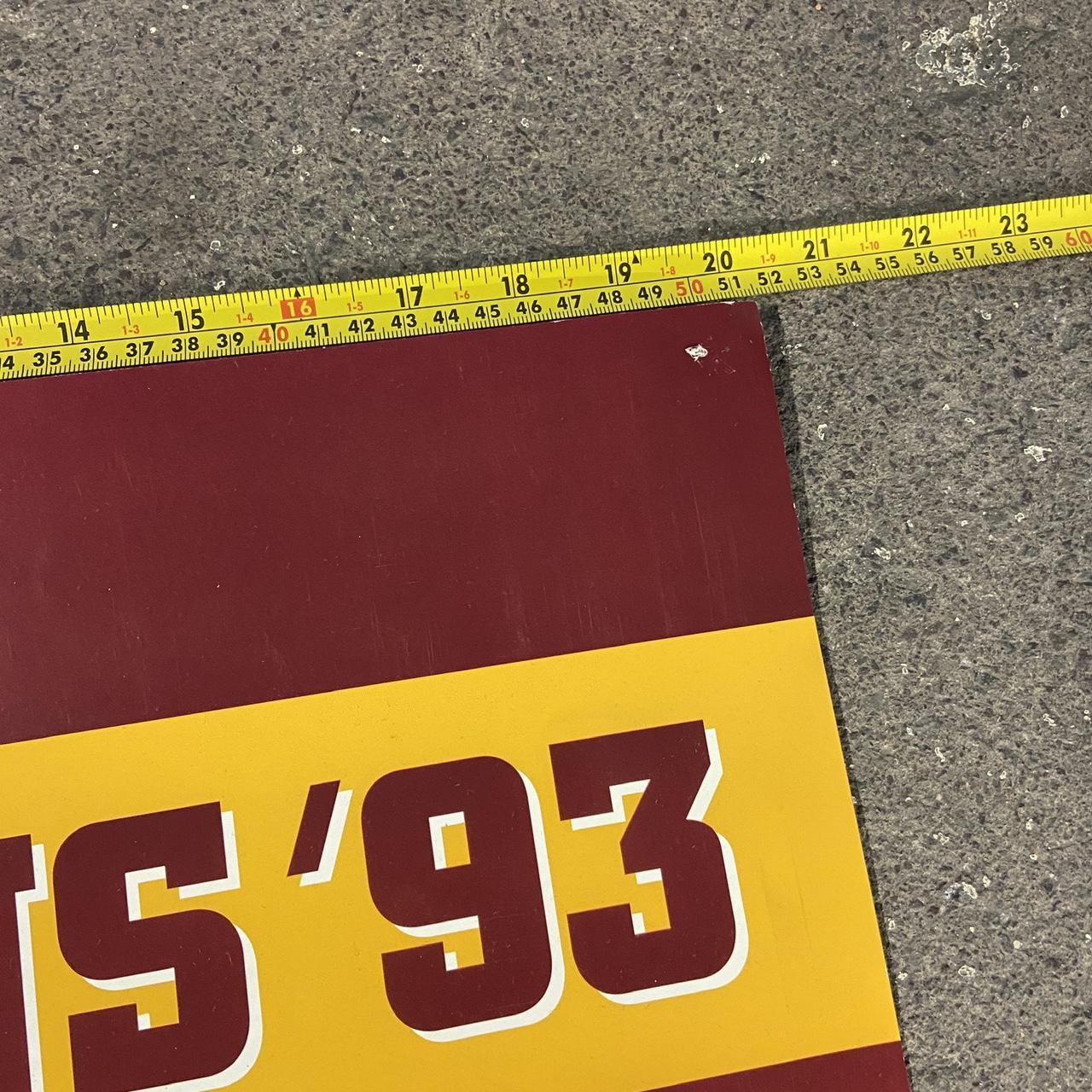 Washington Redskins Poster Width Measurement - Vintage NFL Print