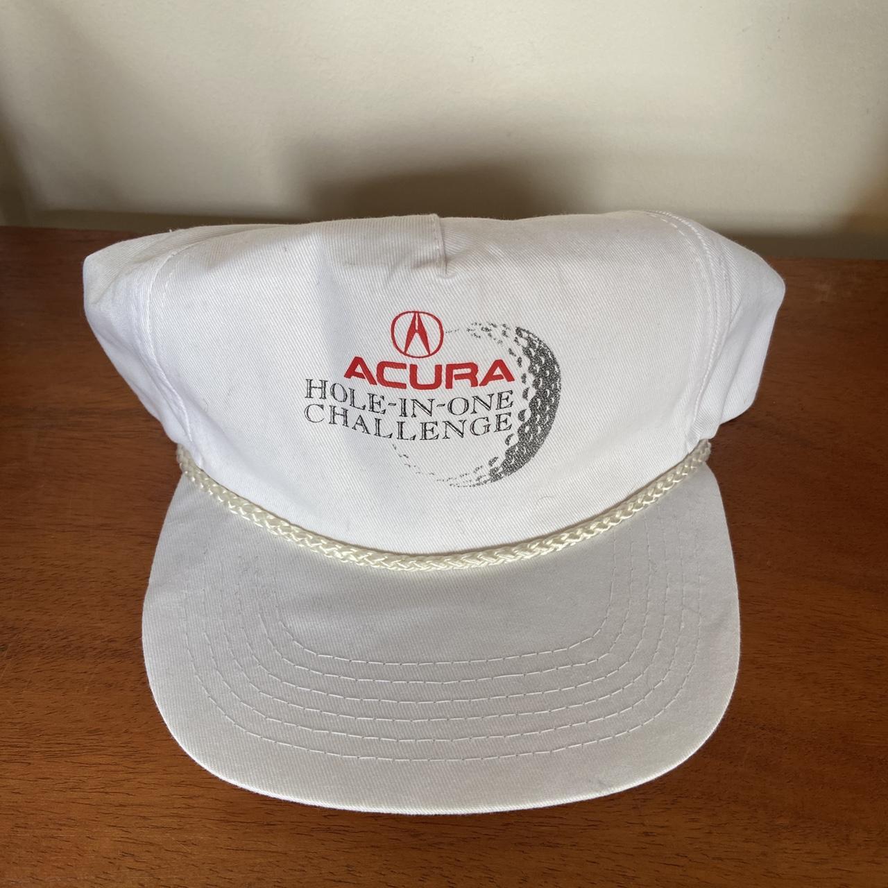 Vintage 90s USA Acura golf hole in one challenge promotional graphic cap