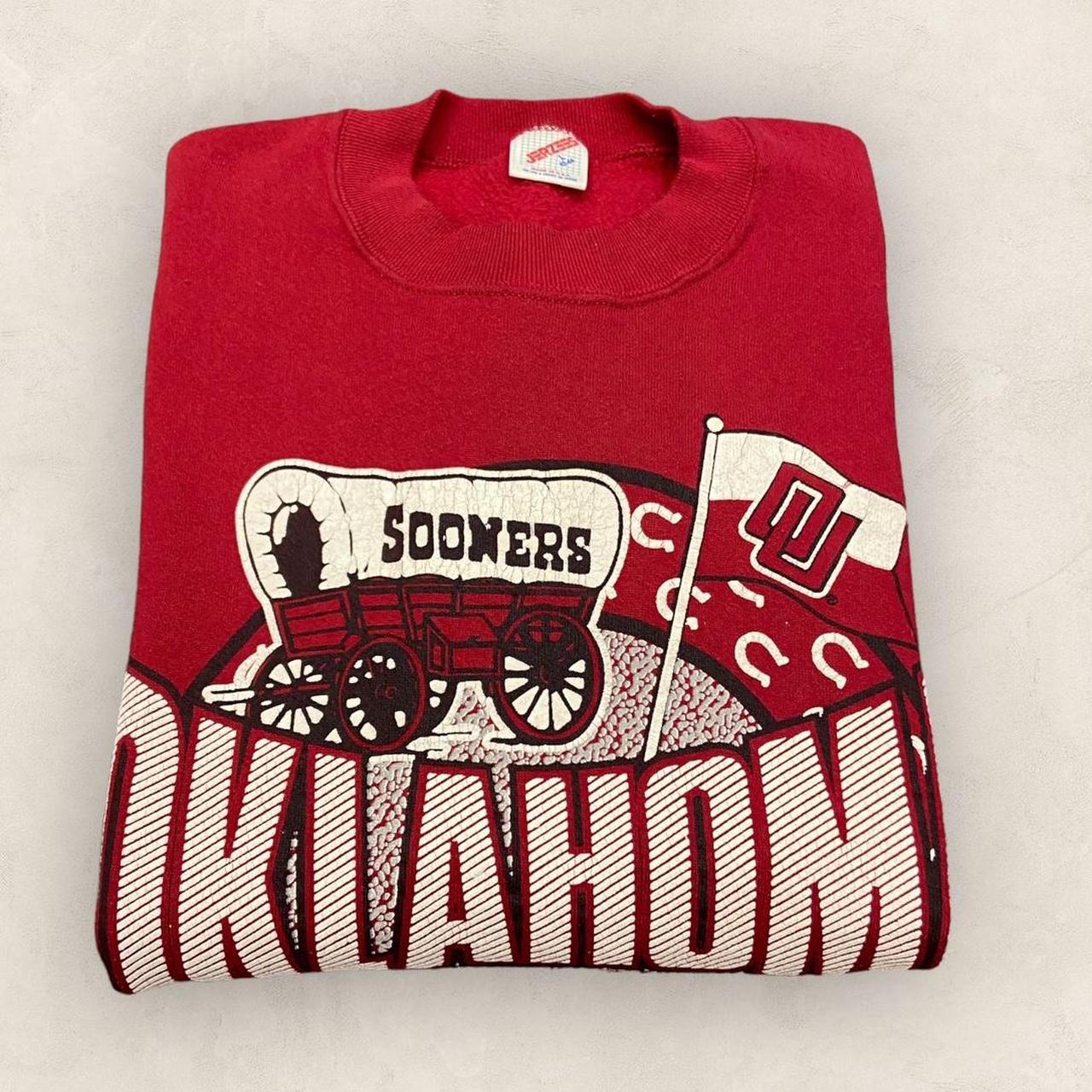 Vintage 90s USA Oklahoma Sooners university varsity promotional graphic sweatshirt