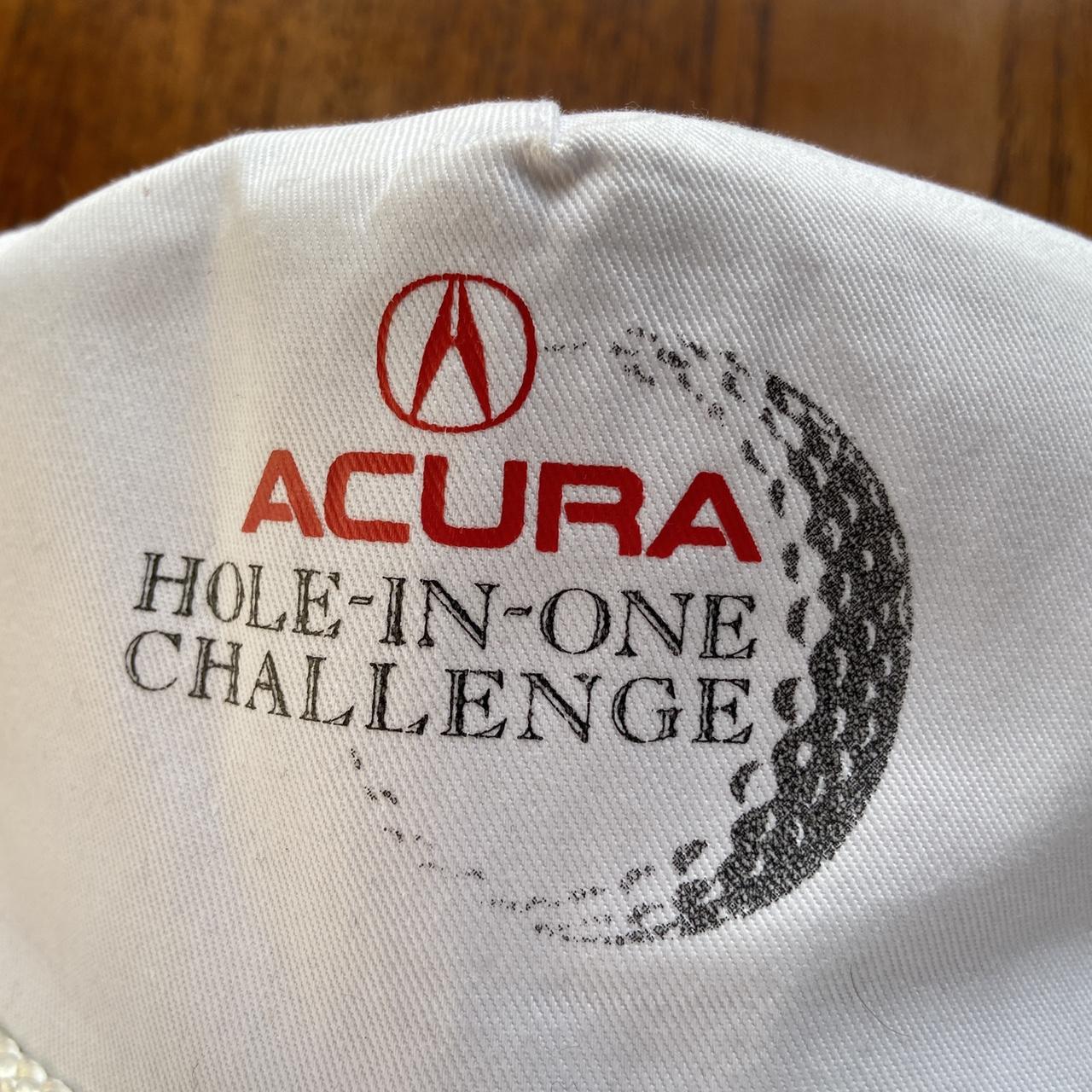 Vintage 90s USA Acura golf hole in one challenge promotional graphic cap