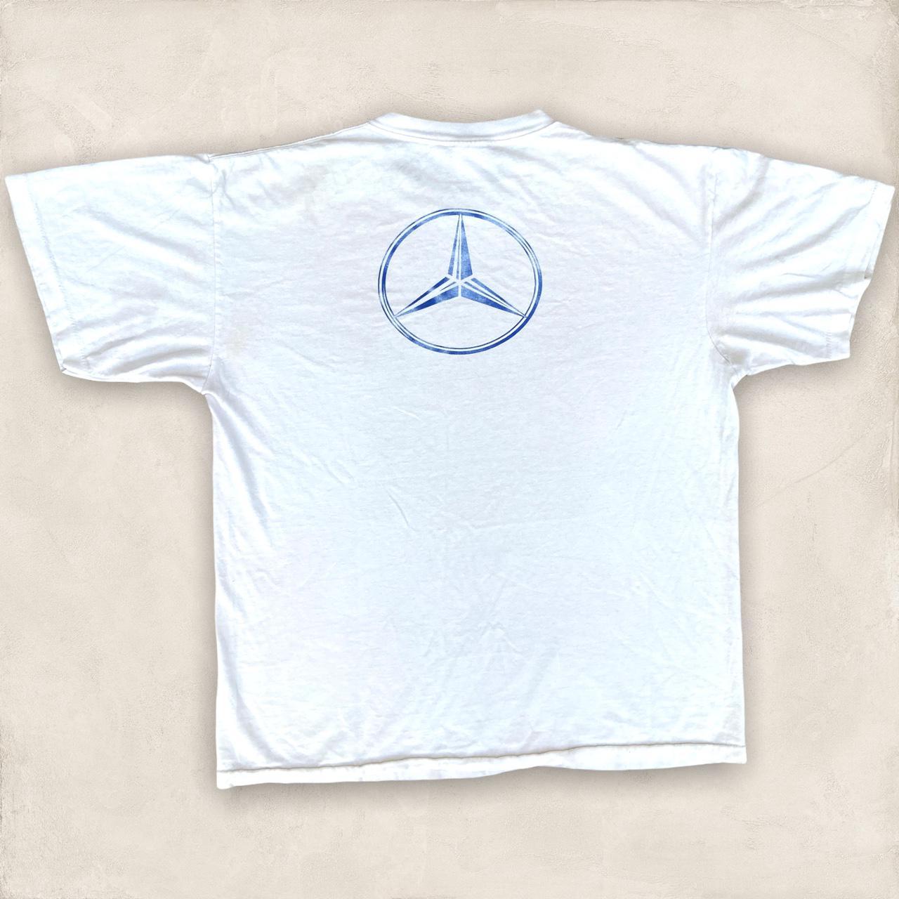 Vintage 90s USA Los Angeles Marathon Mercedes Benz automobile promotional graphic t-shirt