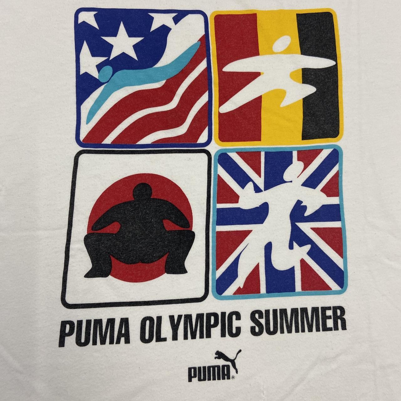 Vintage 90s USA Puma Olympic Summer games promotional graphic t-shirt