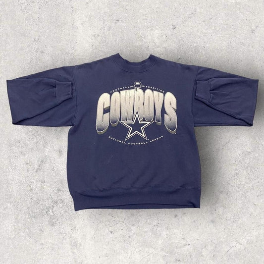 Vintage 90s USA Dallas Cowboys NFL American Football Texas promotional graphic sweatshirt