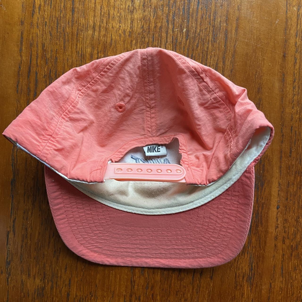 Vintage 90s USA Nike nylon salmon pink cap