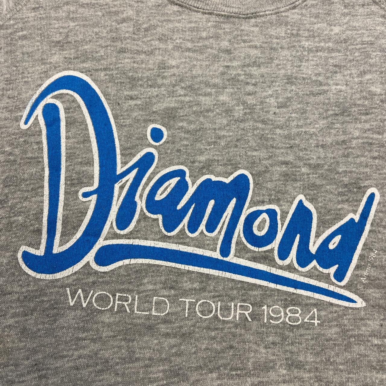 Vintage 80s USA Neil Diamond music world tour promotional graphic sweatshirt