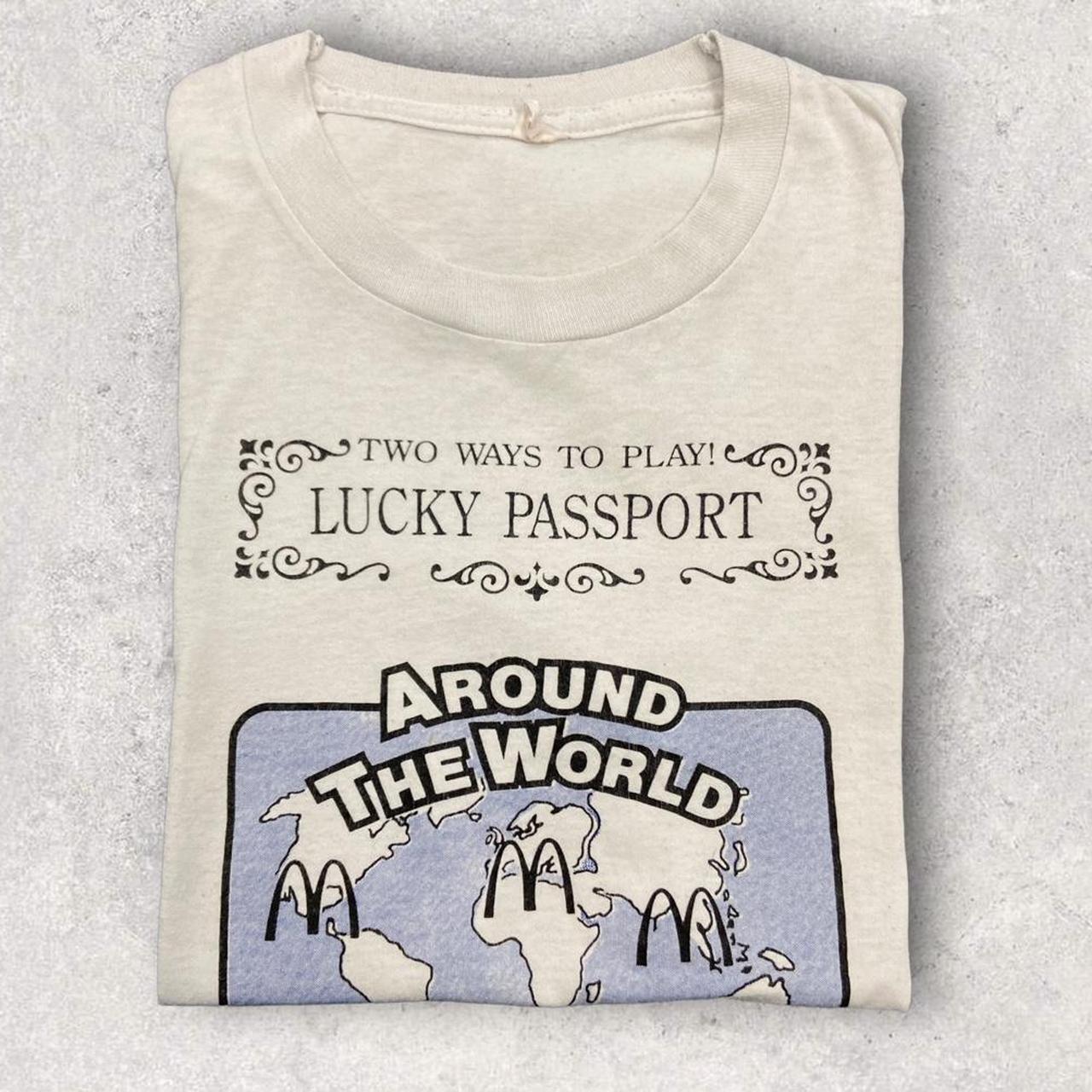 Vintage 90s USA McDonald’s ‘around the world’ promotional graphic t-shirt