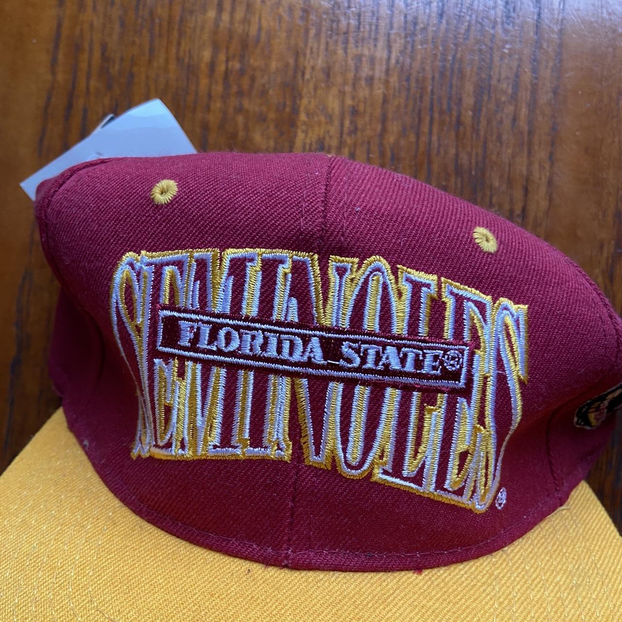 Vintage 90s dead-stock USA Florida State Seminoles college football promotional graphic cap