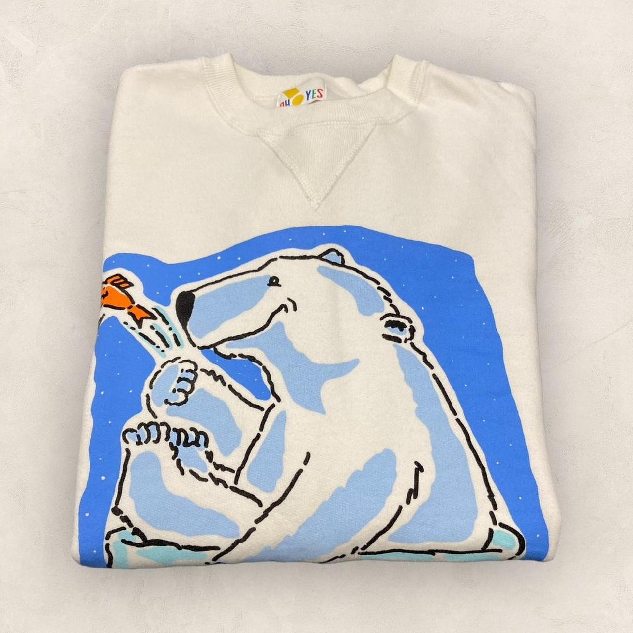 Vintage 90s Canada Ottawa Ontario polar bear promotional graphic sweatshirt