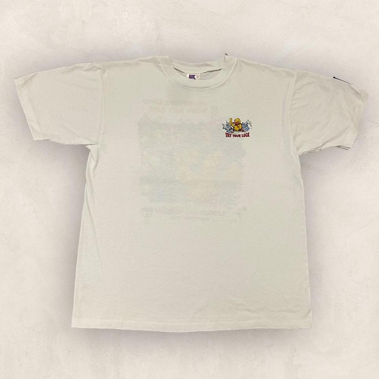 Vintage 90s rubber duck race Windsor Ontario Canada Labour Day weekend promotional graphic t-shirt