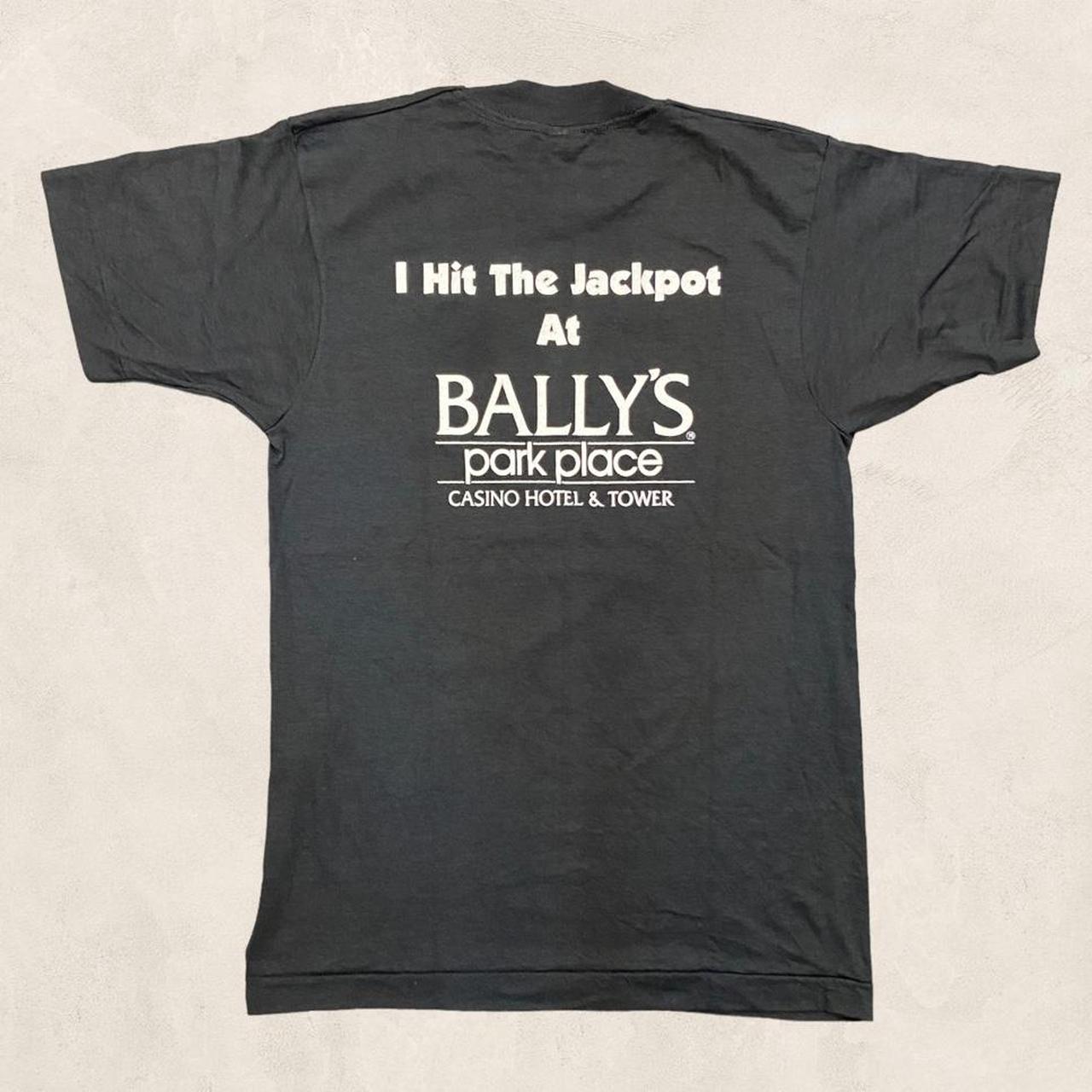 Vintage 90s USA jackpot Bally’s park place casino hotel & tower Las Vegas graphic t-shirt