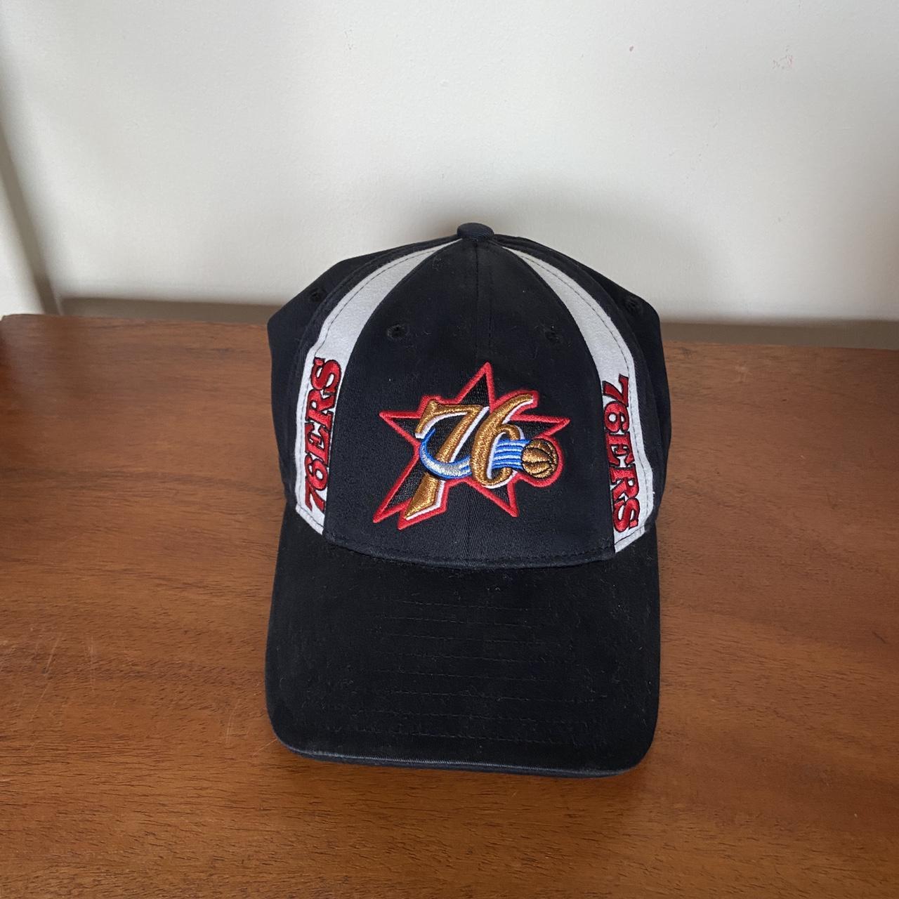 Vintage 90s USA Philadelphia 76ers NBA basketball graphic baseball cap