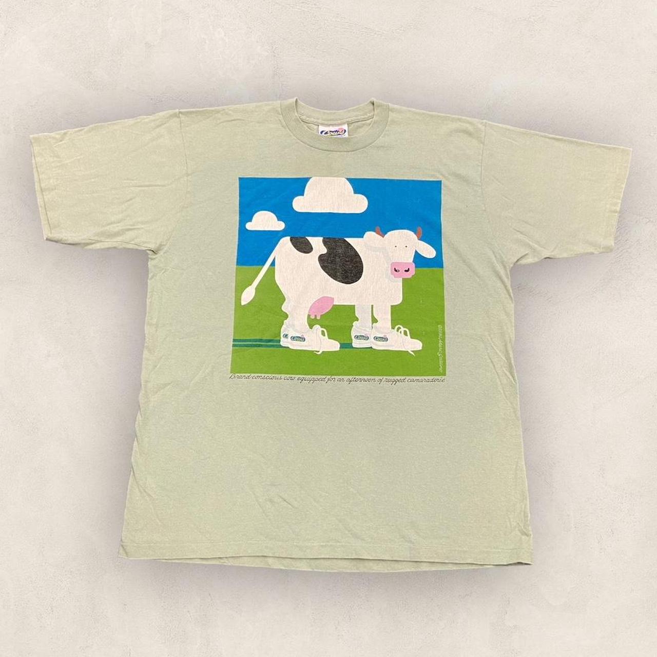 Vintage 90s USA Cows ice cream Prince Edward Island Canada promotional graphic t-shirt