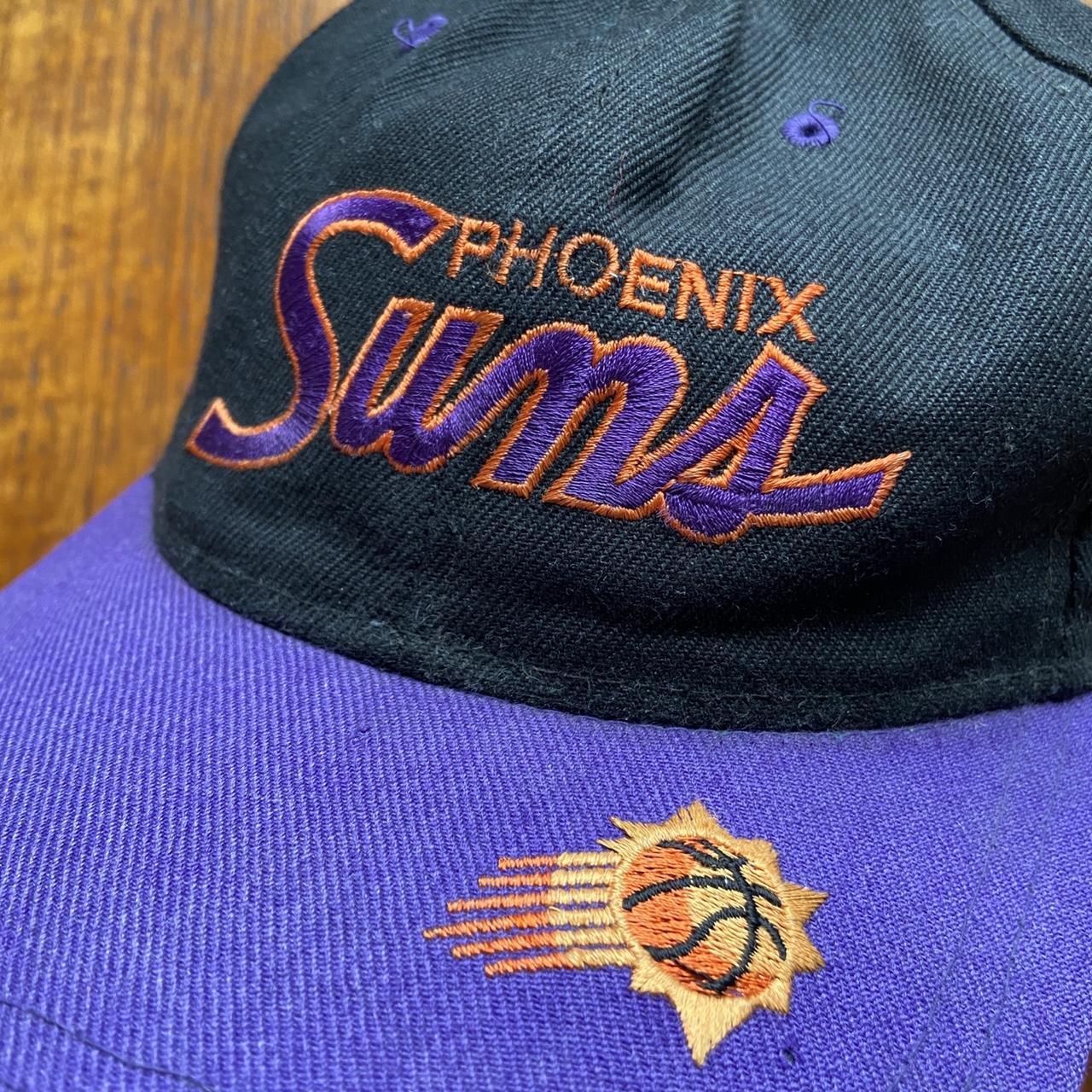 Vintage 90s USA Phoenix Suns NBA basketball graphic black/purple cap