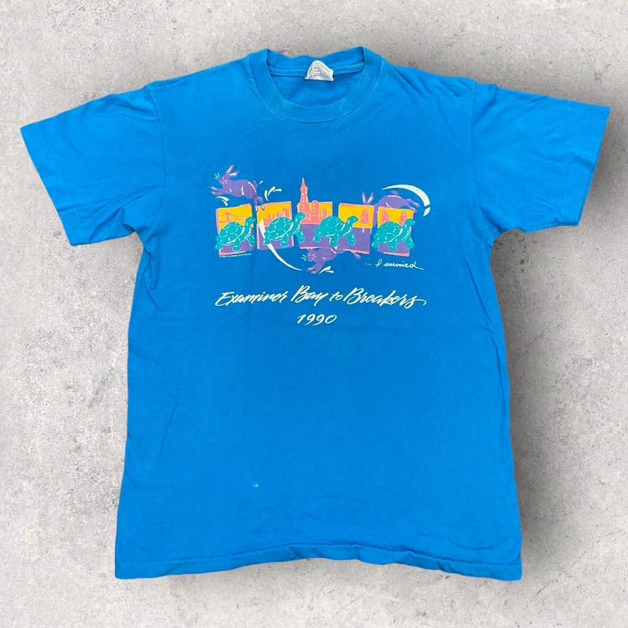 Vintage 90s USA Examiners bay to breakers marathon San Francisco California graphic t-shirt