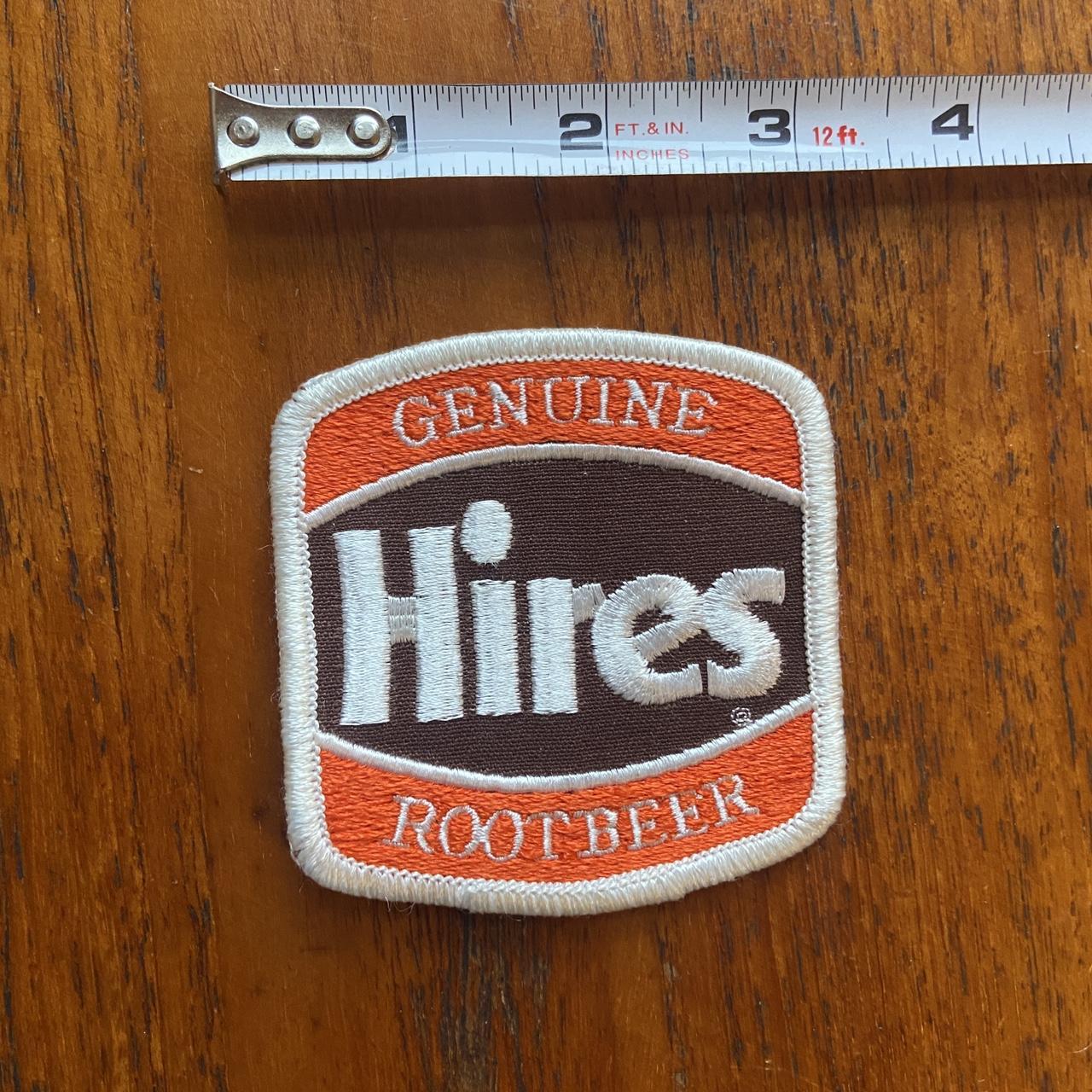 Vintage 80s USA patch Hires genuine Root Beer embroidered sew on badge