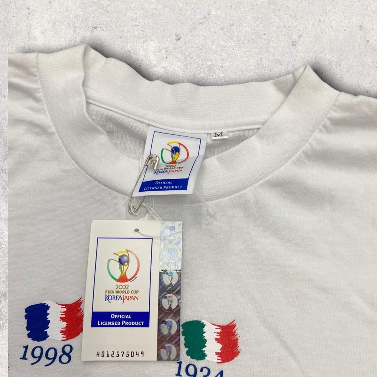 Vintage 2000s Japan Korea World Cup 2002 graphic white t-shirt