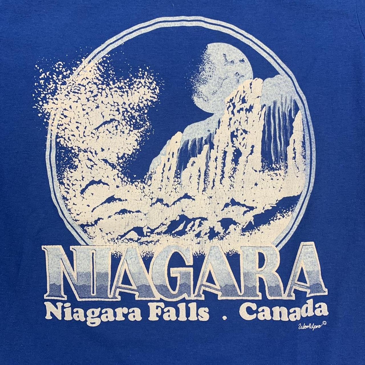 Vintage 80s Niagara Falls Canada nature wildlife tourist souvenir promotional graphic t-shirt