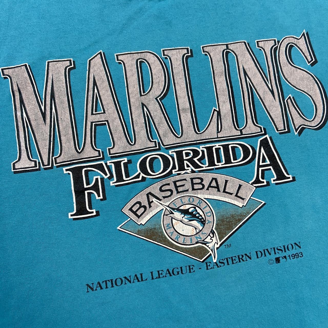 Vintage 90s USA Florida marlins baseball mlb promotional graphic t-shirt