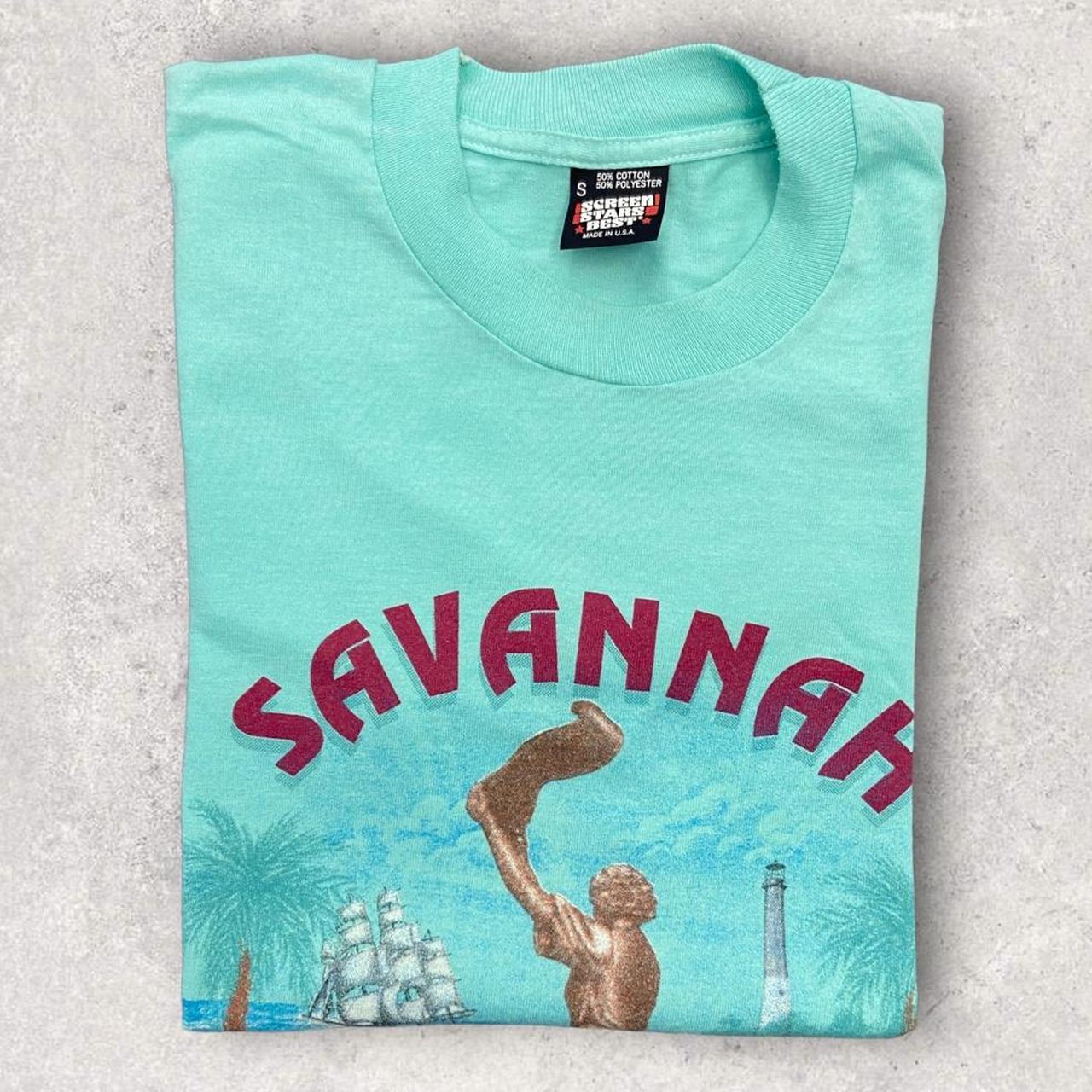 Vintage 90s USA Savannah Georgia tourist souvenir graphic t-shirt