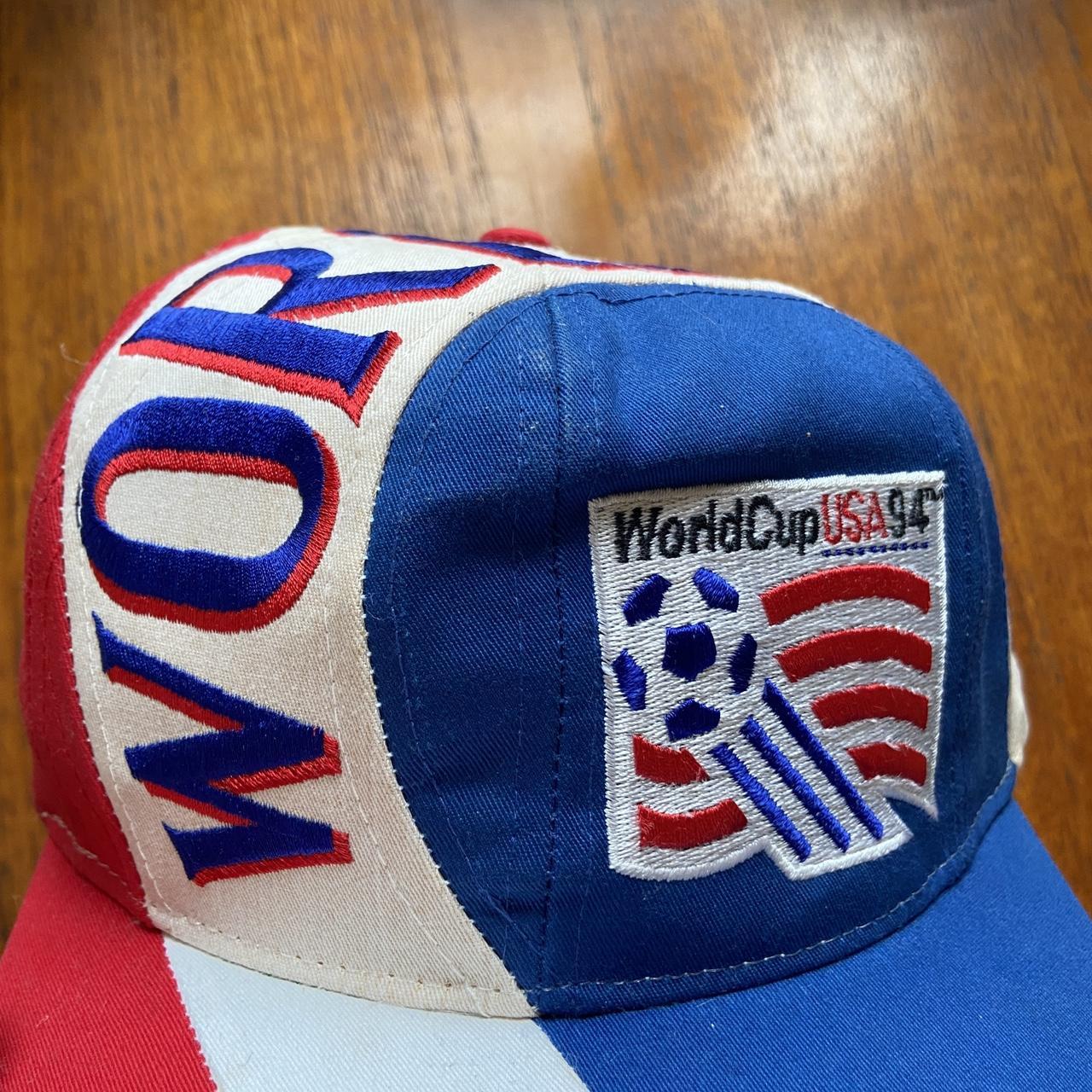 Vintage dead stock 90s USA World Cup 94 football tournament promotional embroidered graphic cap