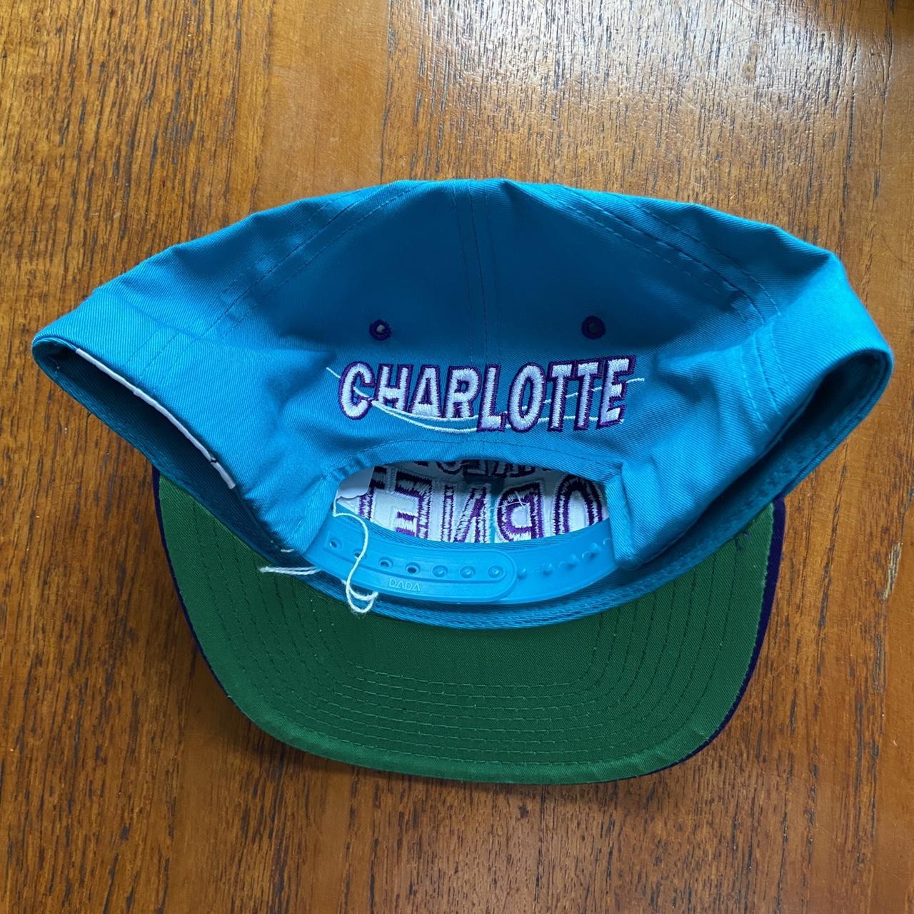 Vintage 90s USA Charlotte Hornets NBA basketball graphic blue cap