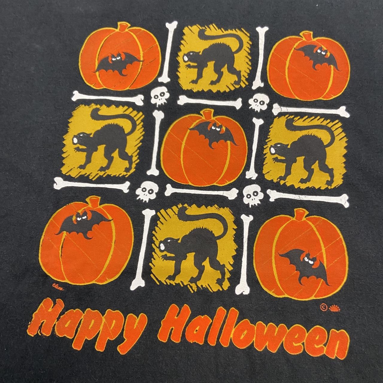 Vintage 90s USA ‘happy Halloween’ slogan promotional t-shirt