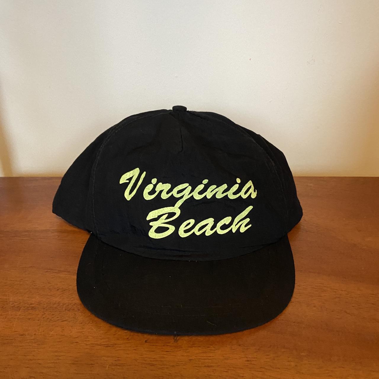 Vintage 90s USA Virginia Beach tourist souvenir graphic black cap