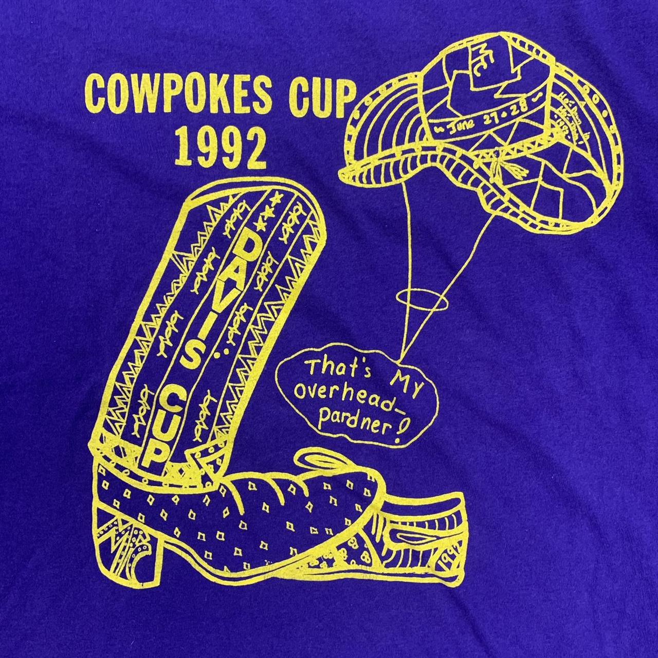 Vintage 90s USA Cowpokes Cup western rodeo promotional graphic t-shirt