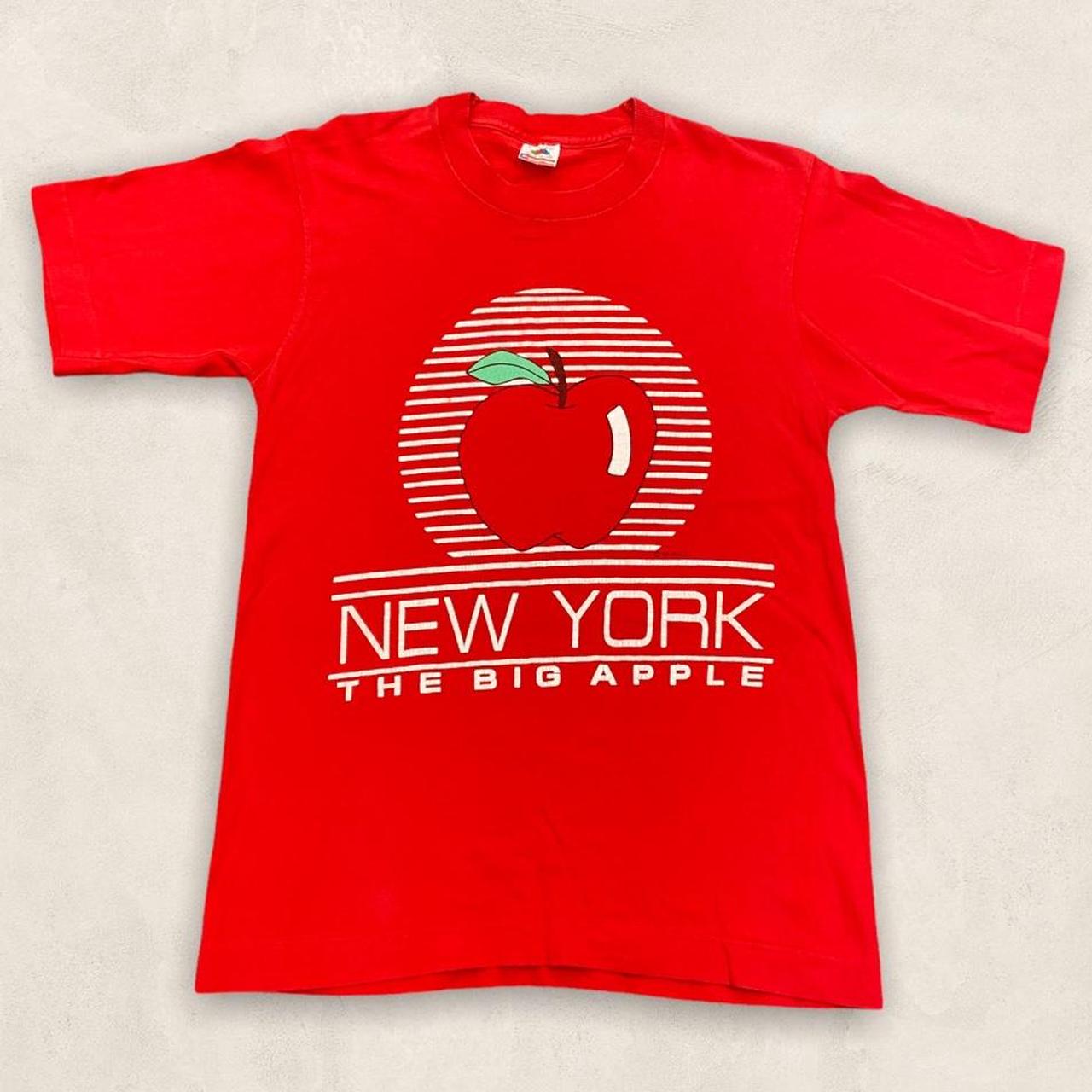 Vintage 90s USA New York The Big Apple graphic red t-shirt