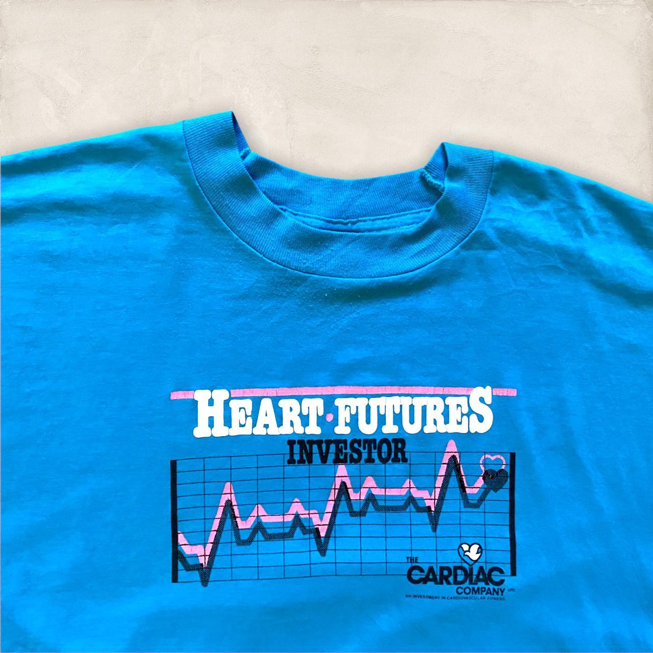 Vintage 90s USA Heart futures investor the cardiac company single stitch graphic t-shirt