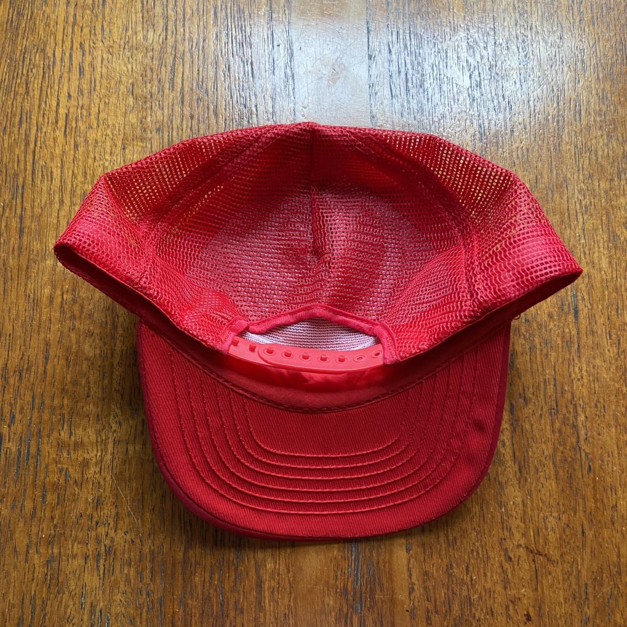 Vintage 90s USA Coca Cola classic graphic red trucker cap