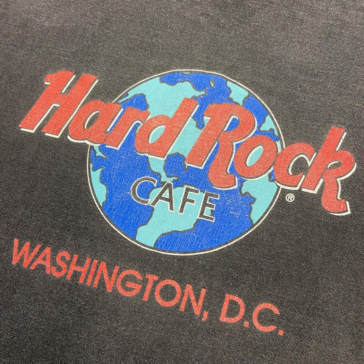 Vintage 90s USA Hard Rock Cafe Washington DC graphic black t-shirt