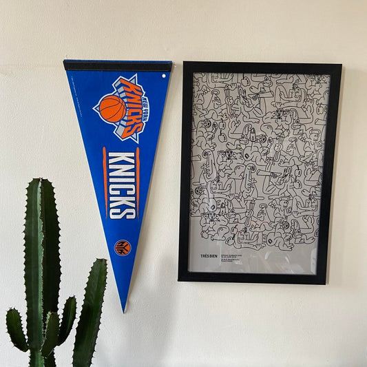 New York Knicks NBA basketball felt pennant