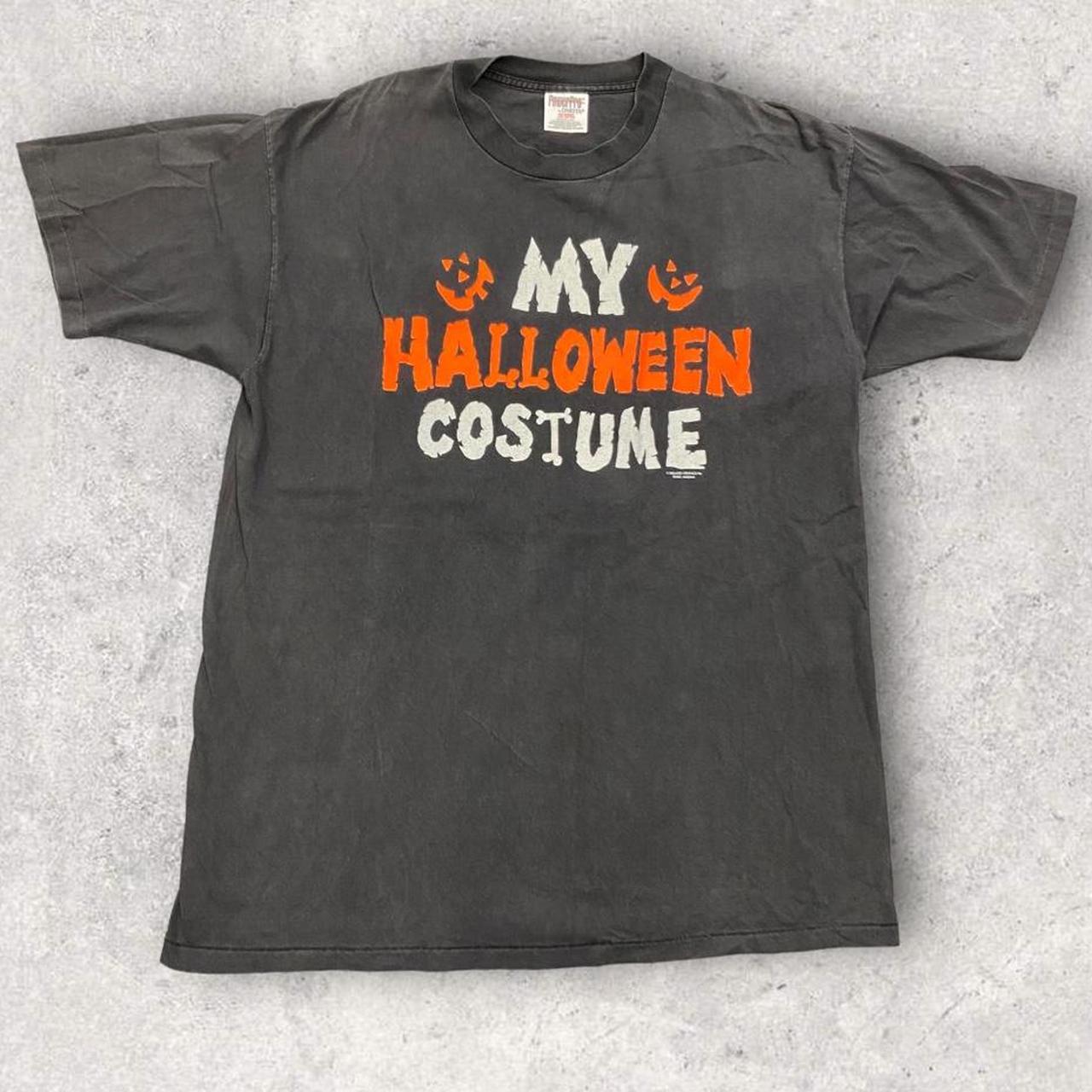 Vintage 90’s USA ‘my Halloween costume’ slogan promotional graphic T-shirt