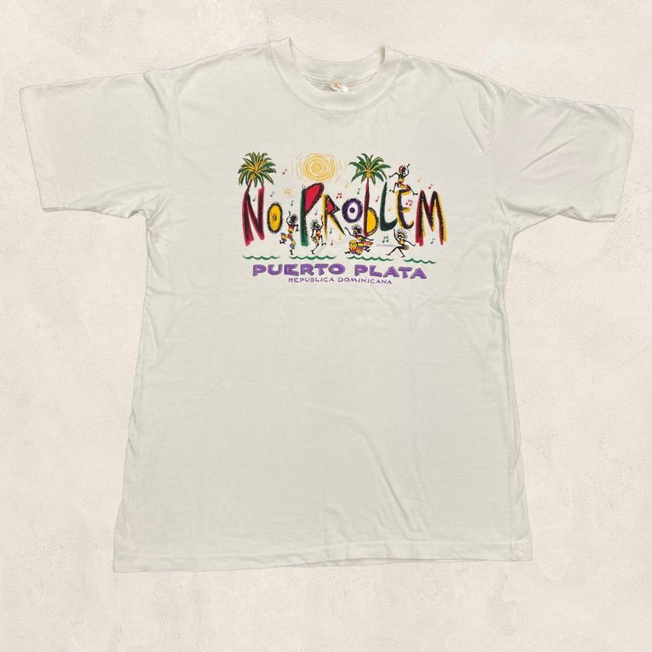 Vintage 90s “no problem” Puerto Plata Dominican Republic reggae Rasta graphic t-shirt