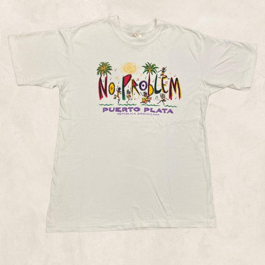 Vintage 90s “no problem” Puerto Plata Dominican Republic reggae Rasta graphic t-shirt