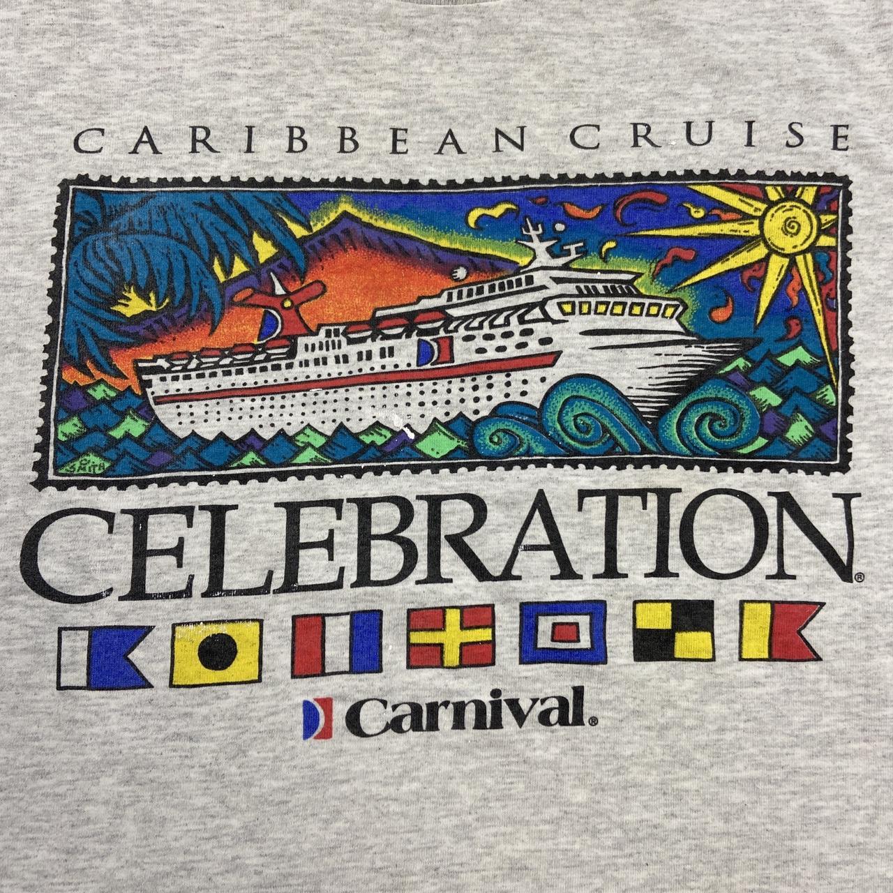 Vintage 90s USA celebration boat Caribbean cruise promotional graphic t-shirt