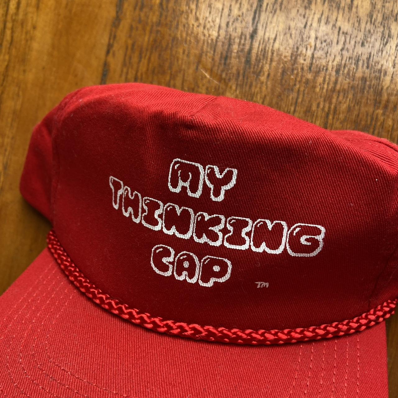 Vintage 90s USA ‘My thinking cap’ slogan humour graphic cap