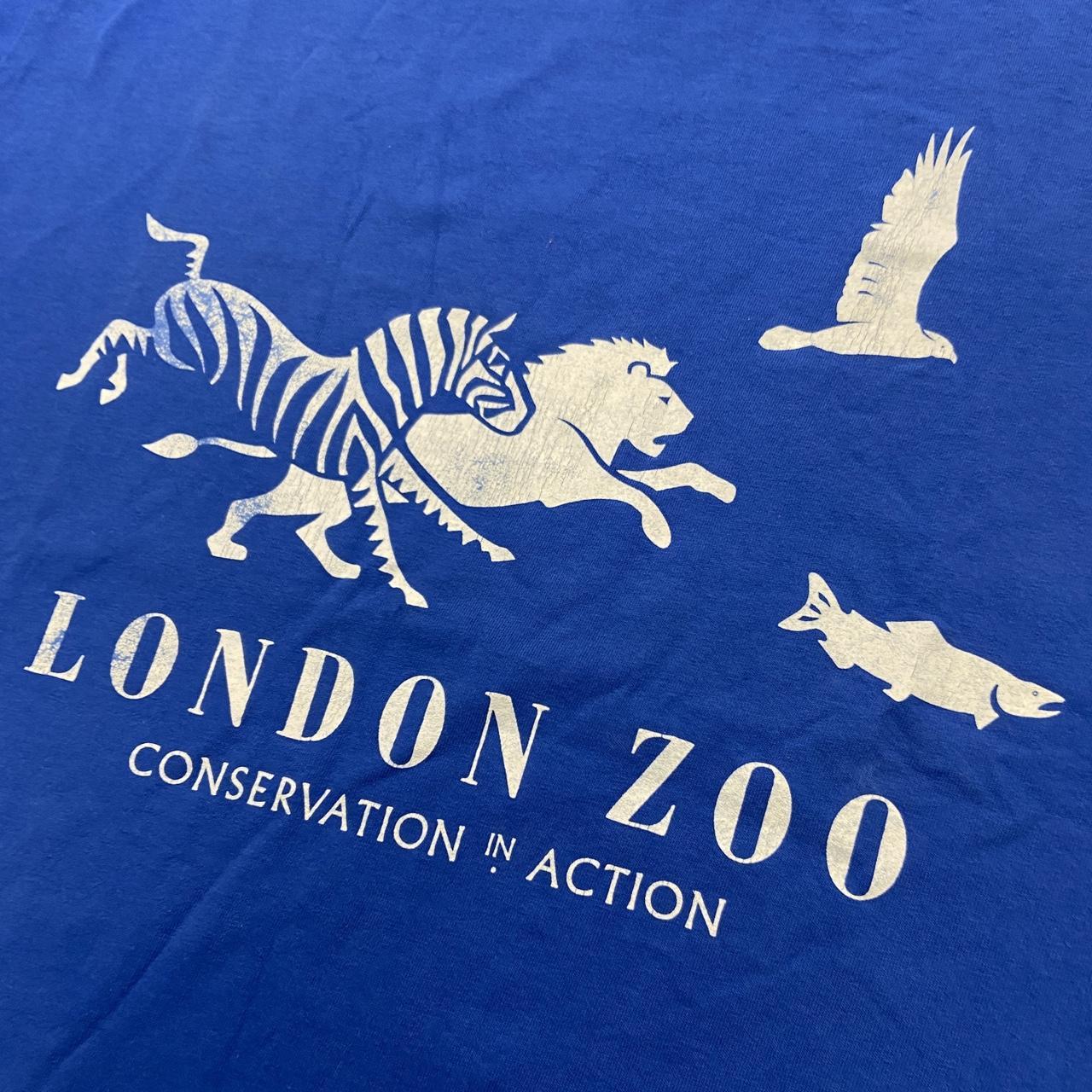 Vintage 90s London zoo conservation in action nature wildlife graphic t-shirt