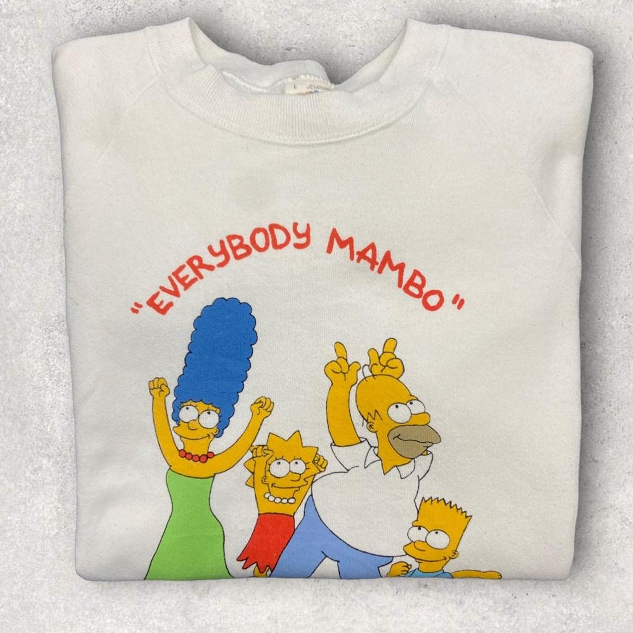 Vintage 80s the Simpsons “everybody mambo” tv series cartoon graphic sweatshirt