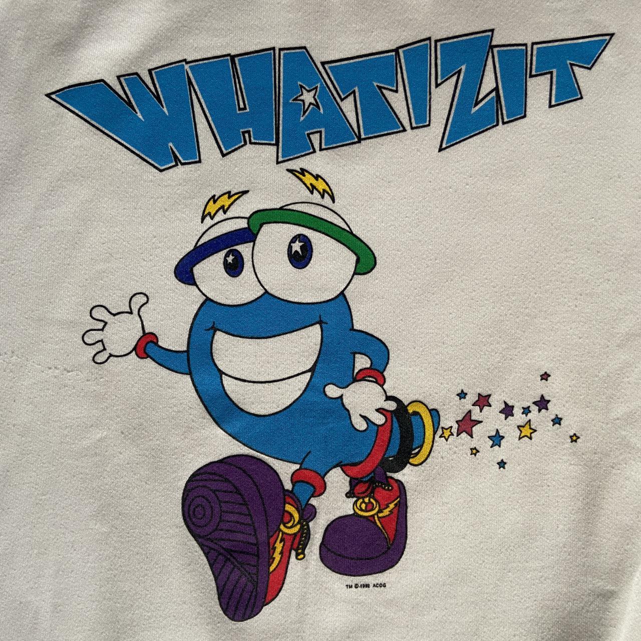 Vintage 90s USA Whatizit Izzy official mascot Atlanta 1996 Olympics promotional sweatshirt