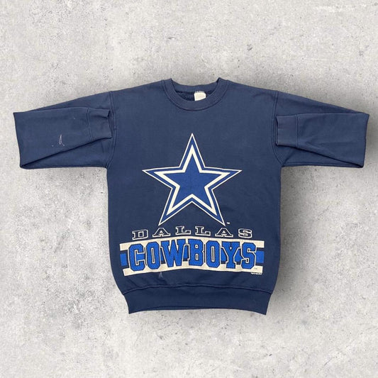 Vintage 90s USA Dallas Cowboys NFL American Football Texas promotional graphic sweatshirt