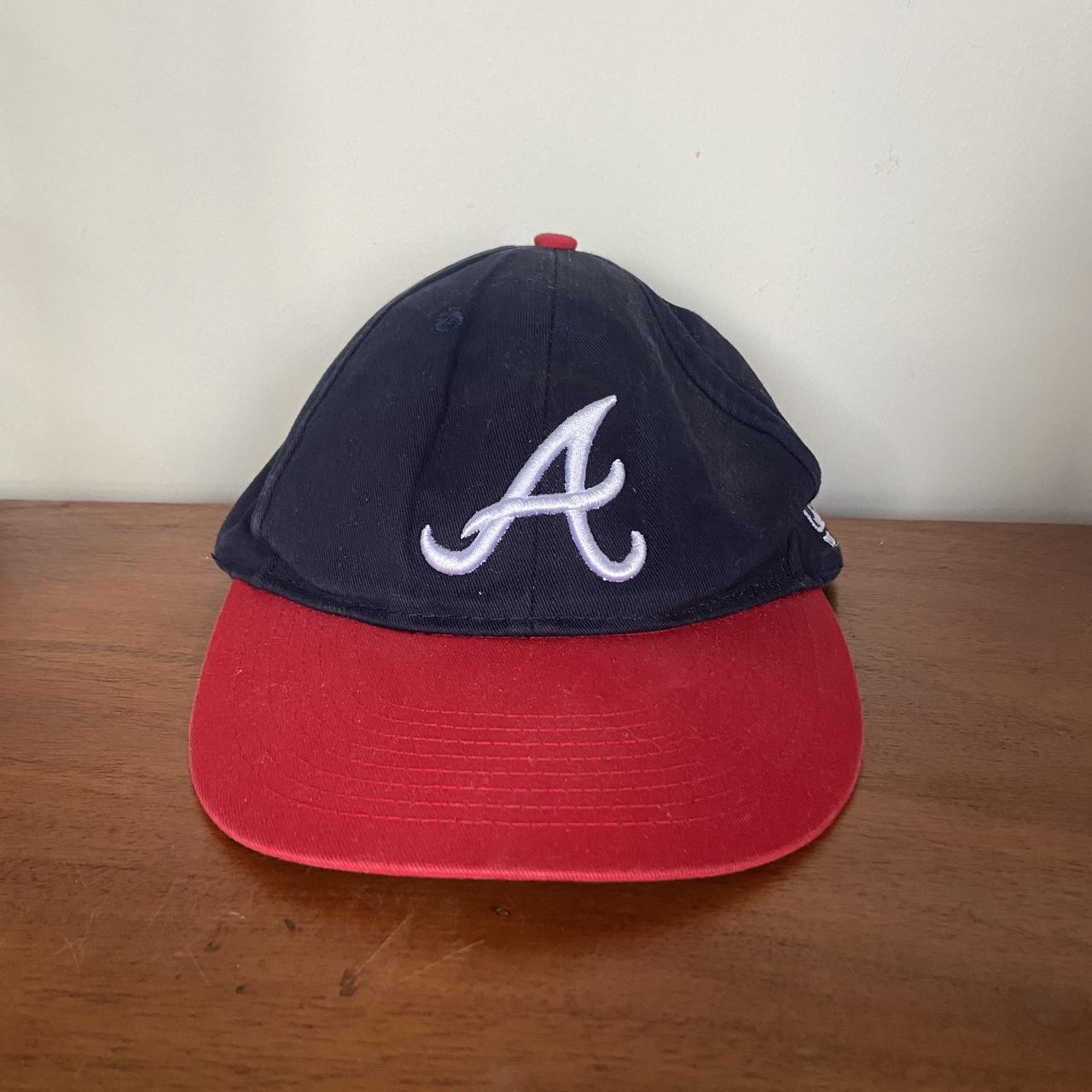 Vintage 90s USA Atlanta Braves MLB baseball promotional embroidered cap