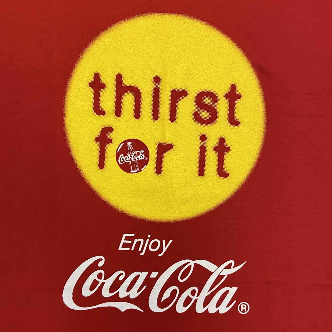 Vintage 90s USA Coca Cola ‘thirst for it’ graphic red t-shirt