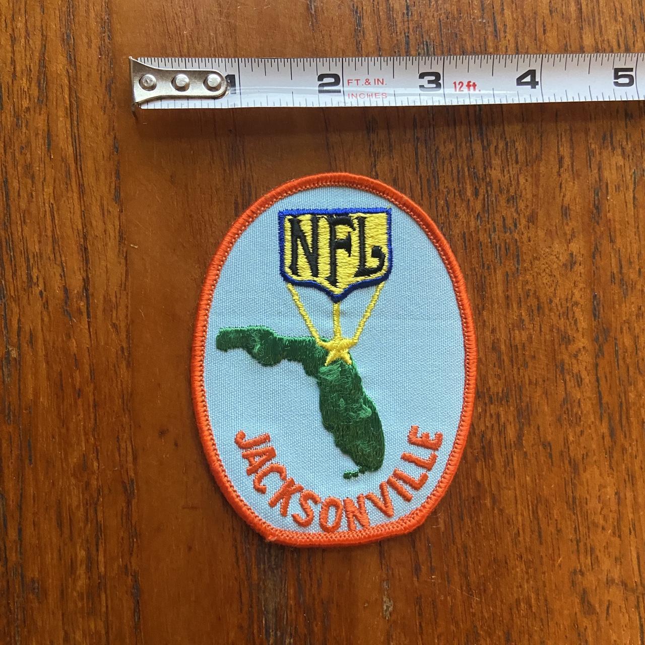 Vintage 80s USA patch NFL American Football Jacksonville Jaguars Florida embroidered sew on badge