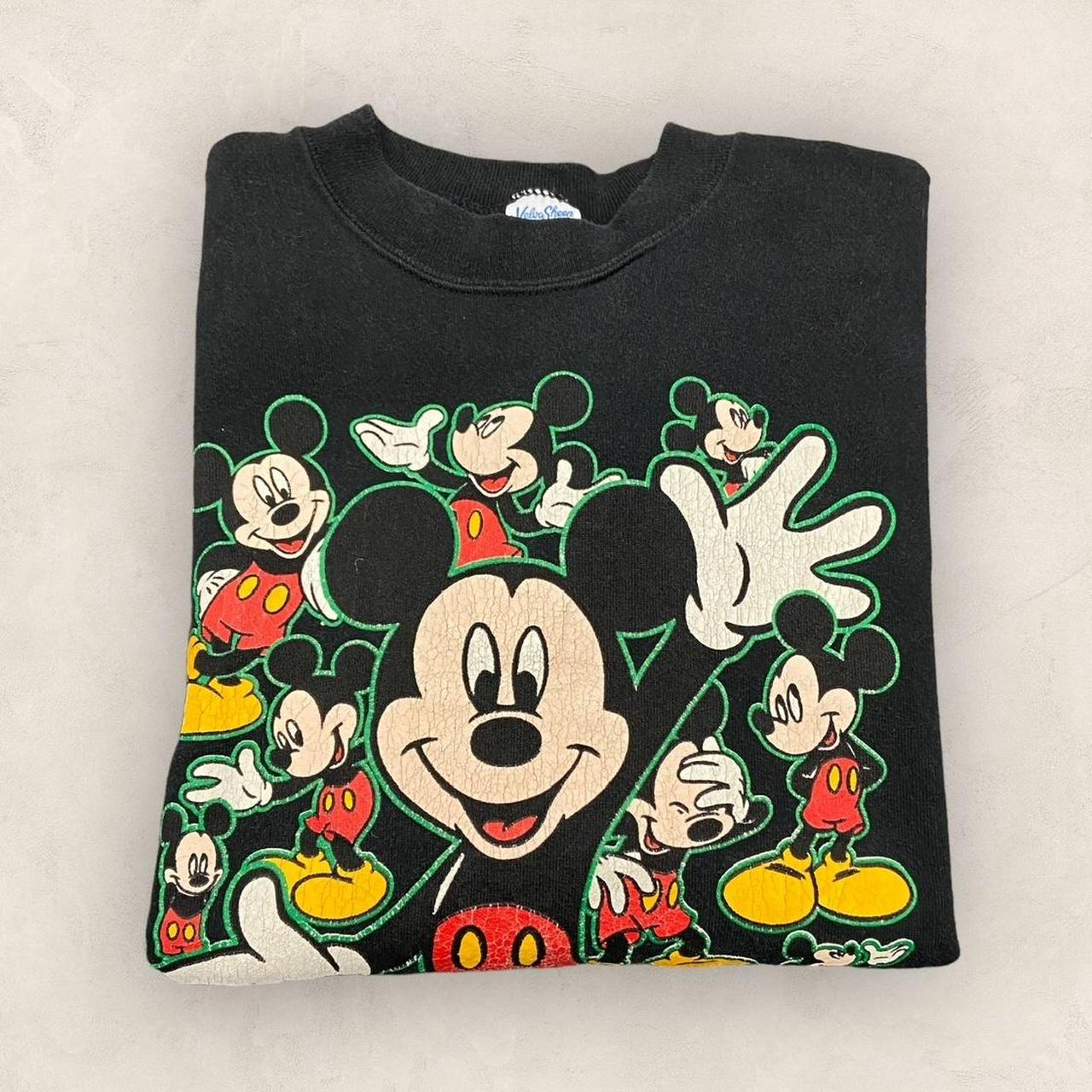 Vintage 90s USA Mickey Mouse Walt Disney cartoon promotional graphic sweatshirt