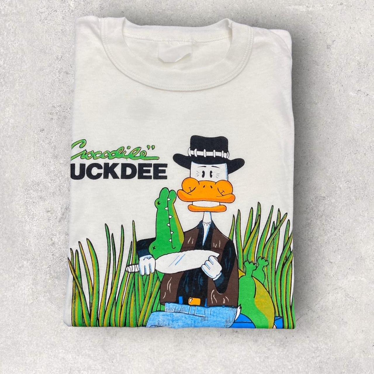 Vintage 80s USA Crocodile Duckdee Australia promotional graphic t-shirt